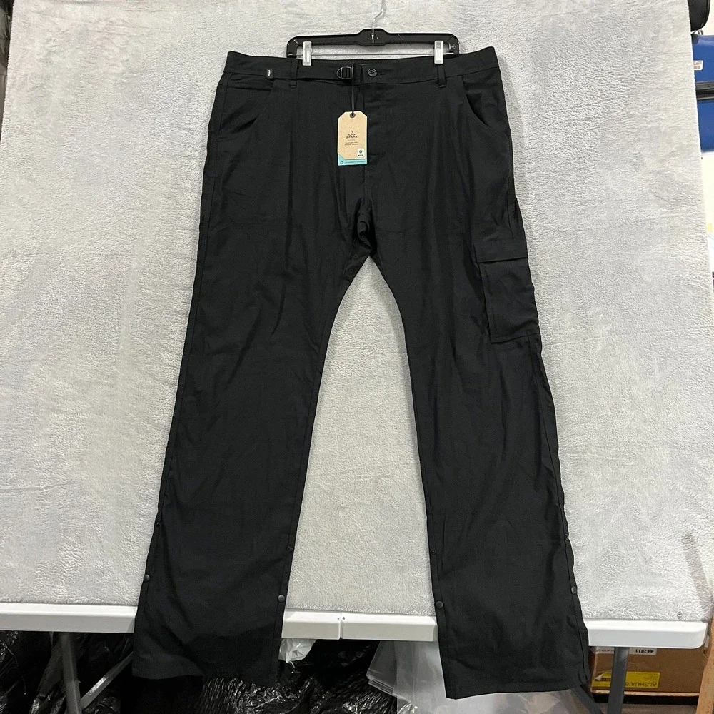 PrAna Stretch Zion Pant II Pants Mens 42x36 Straight Leg Relaxed Hiking Roll Up